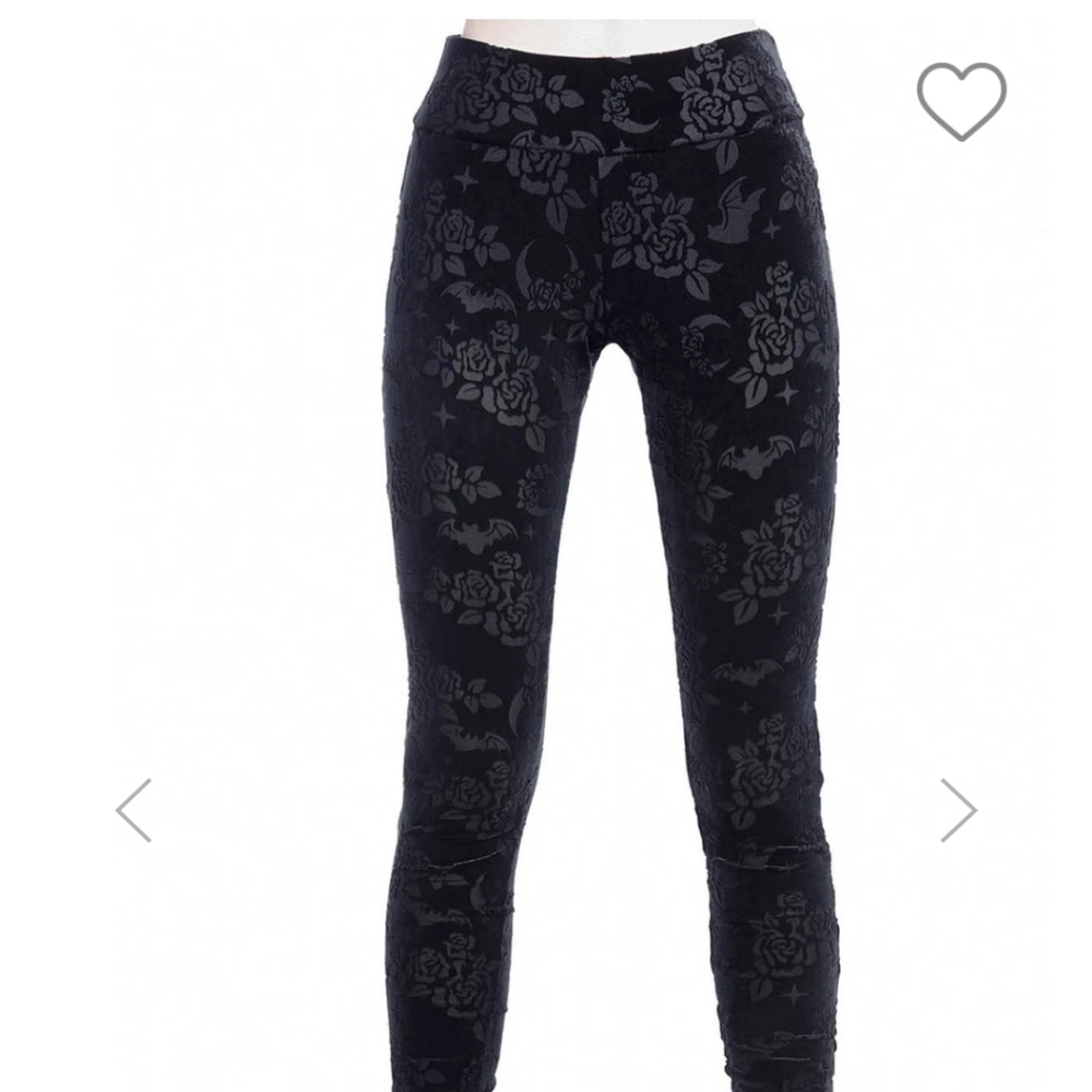 Killstar Hayzel Velvet Leggings L NWT
